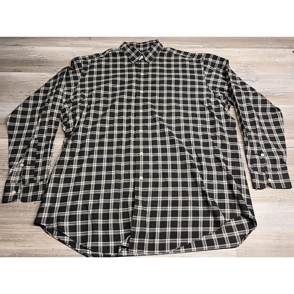 Polo Golf Ralph Lauren Lofting‎ Button Up Shirt Blue Long Sleeve Plaid